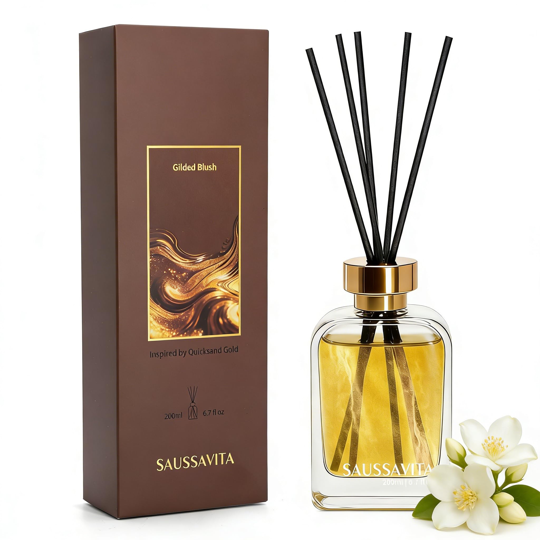 Reed Diffuser Set White Flower Scent 200ml for 120 Days — image 1