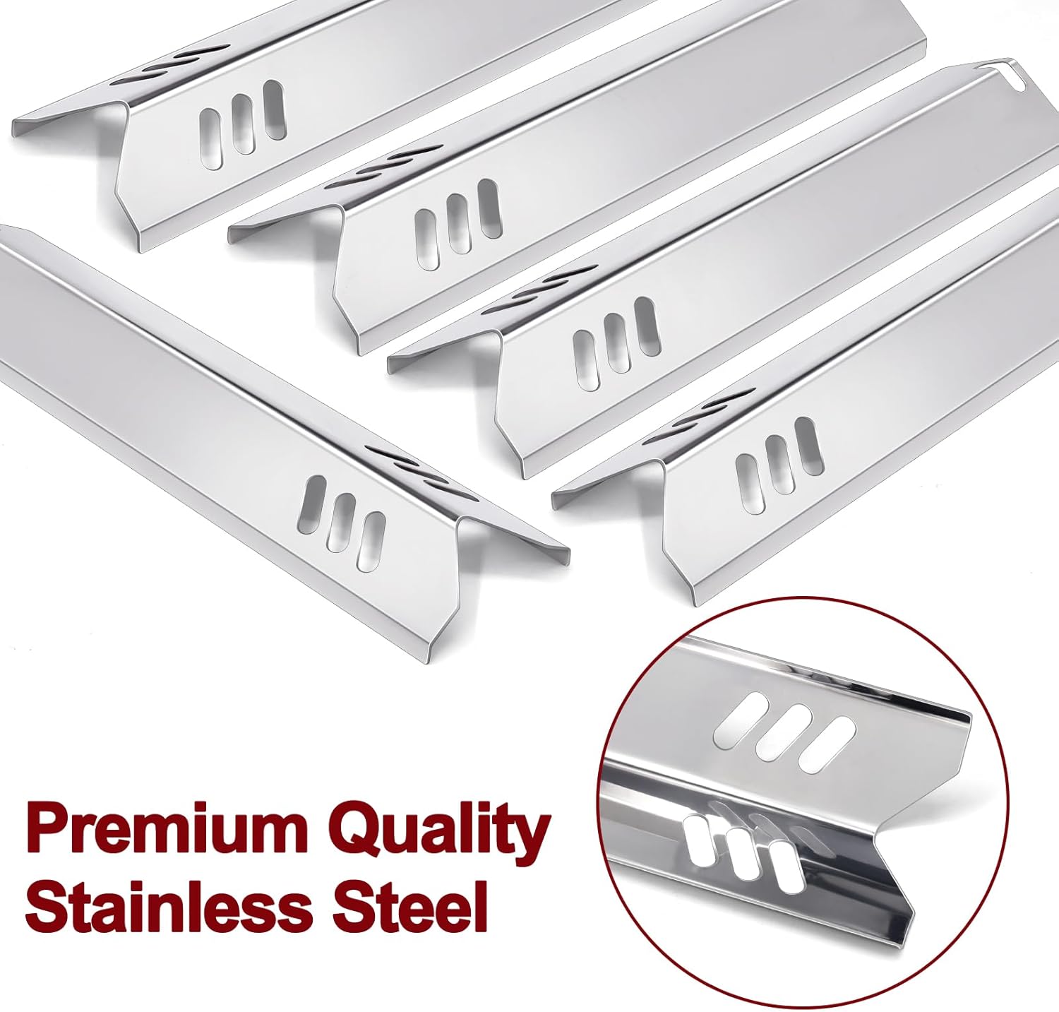 Hiorucet Grease Tray Grill Parts for Dyna Glo Grills DGF510SBP, DGF510SSP, Backyard Grills BY13-101-001-13, BY14-101-001-04, BHG Grills BH13-101-099-01, Adjustable Drip Pan, Grill Grates, Heat Plates