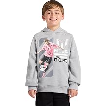 Messi Boys Lifestyle Long Sleeve Sweatshirt, Standard Fit Hoodie Sweatshirt, Comfortable