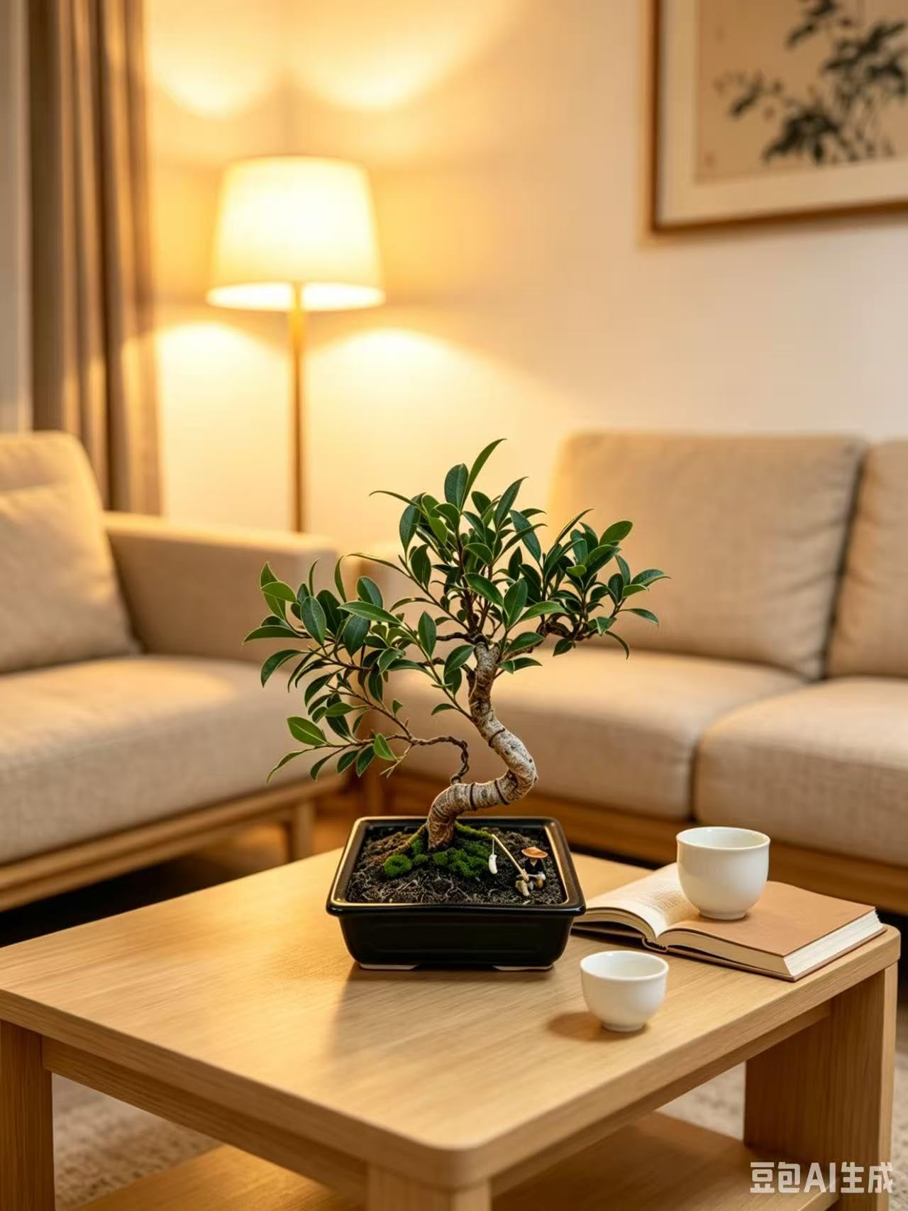 Amazon.com: Spiraling Ficus Bonsai Tree in Decorative Planter, 12