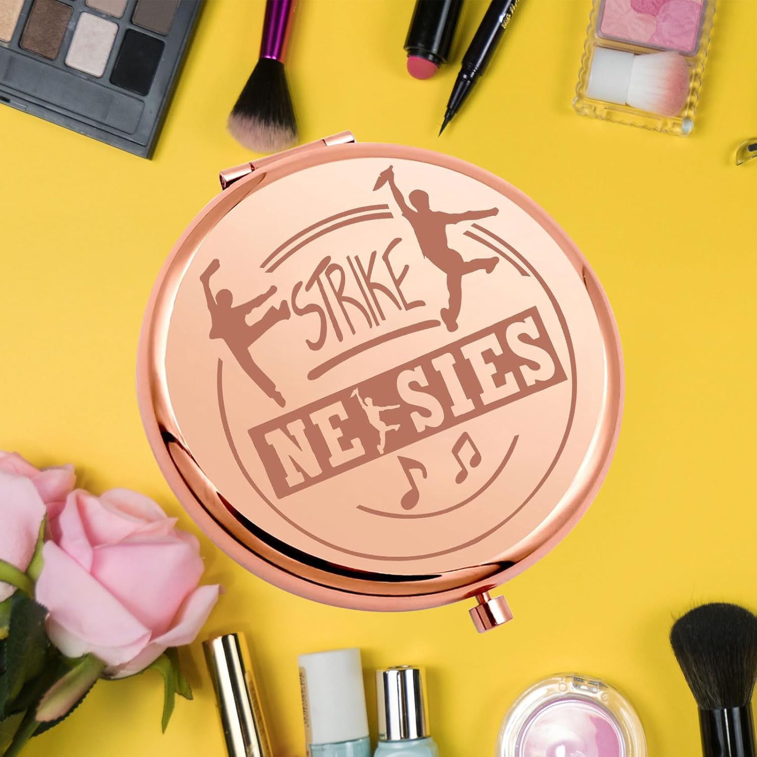 KEYCHIN Jack Kelly Musical Pocket Mirror Musical Theatre Gifts Strike Compact Makeup Mirror Jack Kelly Merch (Strike-RG) - Image 6