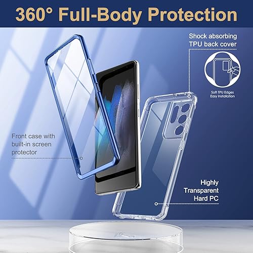 Miniatura 5 de SURITCH Funda Ultra Clear para Samsung Galaxy S21 de 6.8 pulgadas (solo protector de pantalla), protector de pantalla integrado carcasa rígida de