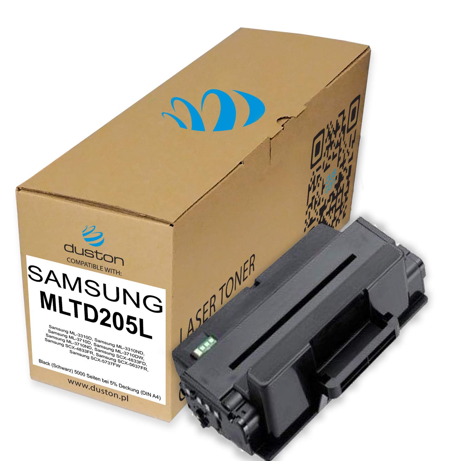 duston 3x MLTD205L, MLT-D205L toner nero compatibile con ML-3310D ML-3310ND ML-3710D ML-3710ND SCX-4833FD SCX-5637FR SCX-5737FW