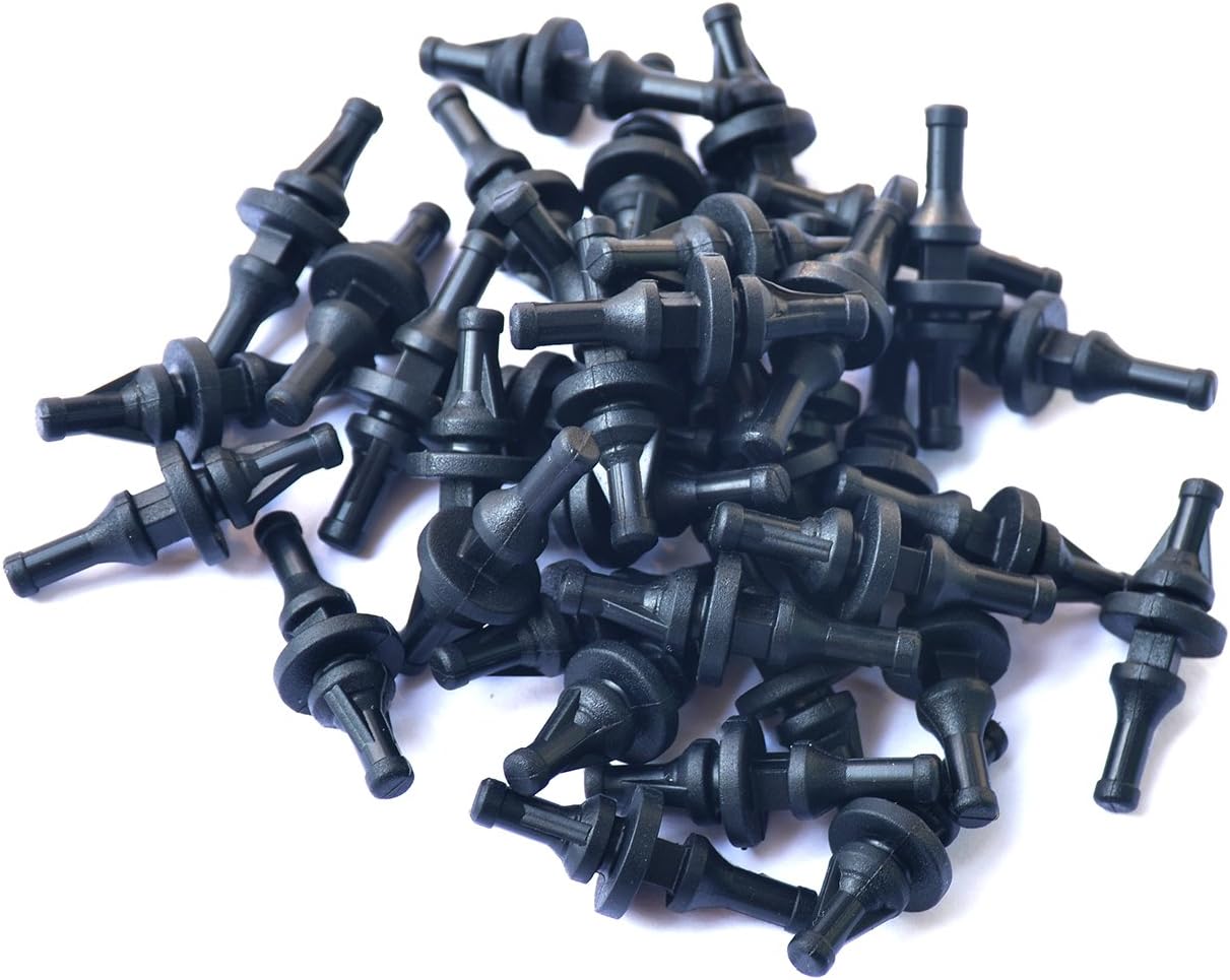 KOTVTM PC Case Fans Rubber Anti Vibration Flexible Mount Screw Pin Rivet CPU Fan Mounting Screws Pin Rivets, 36pcs