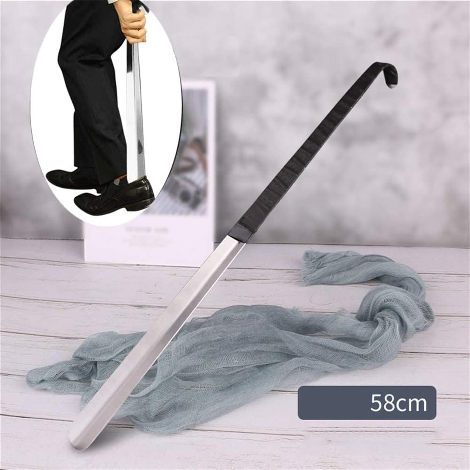 Długa łyżka do butów z długim uchwytem， Łyżki do butów Easy Wear Helper, Łyżki do butów Lazy Helper, Mężczyźni, Seniorzy, Kobiety, Ciąża