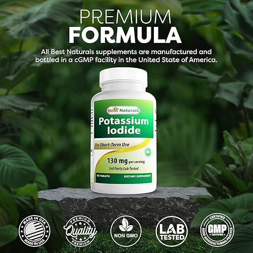 Miniatura 5 de Best Naturals Yoduro de potasio 130 mg por porción suplemento dietético 90 tabletas 1