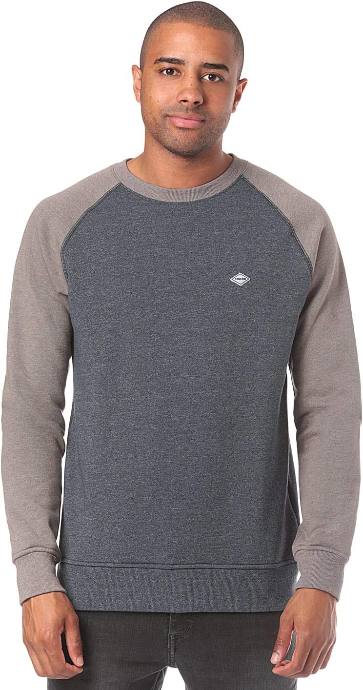 Volcom Homak Crew Sweatshirt in Mushroom (Small)