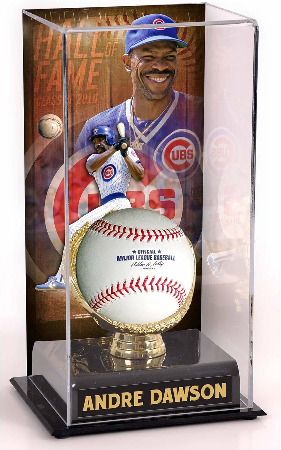Andre Dawson Chicago Cubs Hall of Fame Sublimated Display Case with Image - Baseball Logo Display Cases ''Case Only''