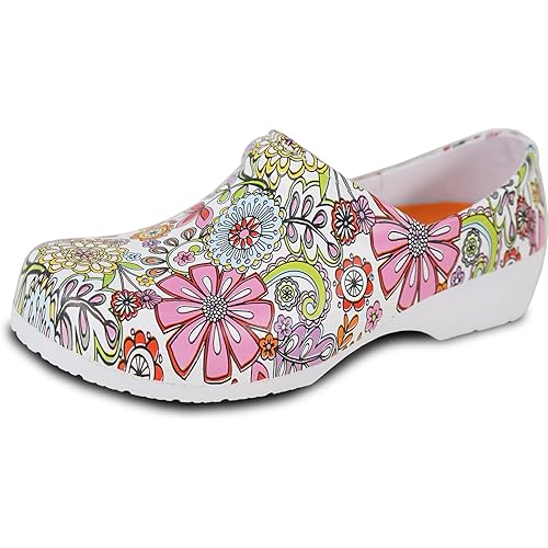 VANGELO Women Professional Slip Resistant Clog Waterproof Nurse Shoe Work Chef Shoe NIKO Removable Insole Size 6 to 12