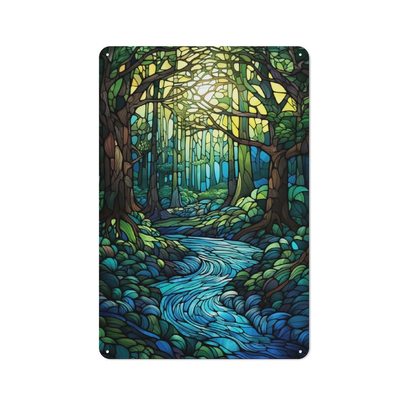 Junmoney Forests Of Wonder Retro-Style Tin Sign 30X20cm For Dining Room Or Kitchen, For Kitchen Wall Decor Lovers