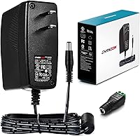 Vista 3 de Fuente de alimentación de 12 V 2 A + conector de alimentación CC de 0.083 x 0.217 in (5 x macho + 5 hembra)