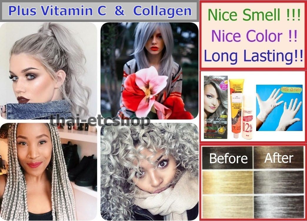 Hair Color Cream Permanent Hair Dye Color : A905 : Grey
