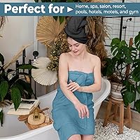 Vista 3 de Hotel & Spa - Juego de 24 paños 100% algodón, ultra suaves, de secado rápido, ligeros, altamente absorbentes, perfectos para cara, manos, spa