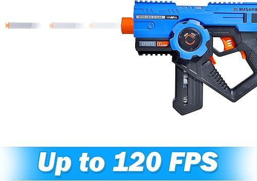 Miniatura 5 de Yewdrum Pistola de juguete de balas suaves de espuma motorizada, 100 dardos, dos cartuchos de dardos de 20 capacidades, regalo de juguete para