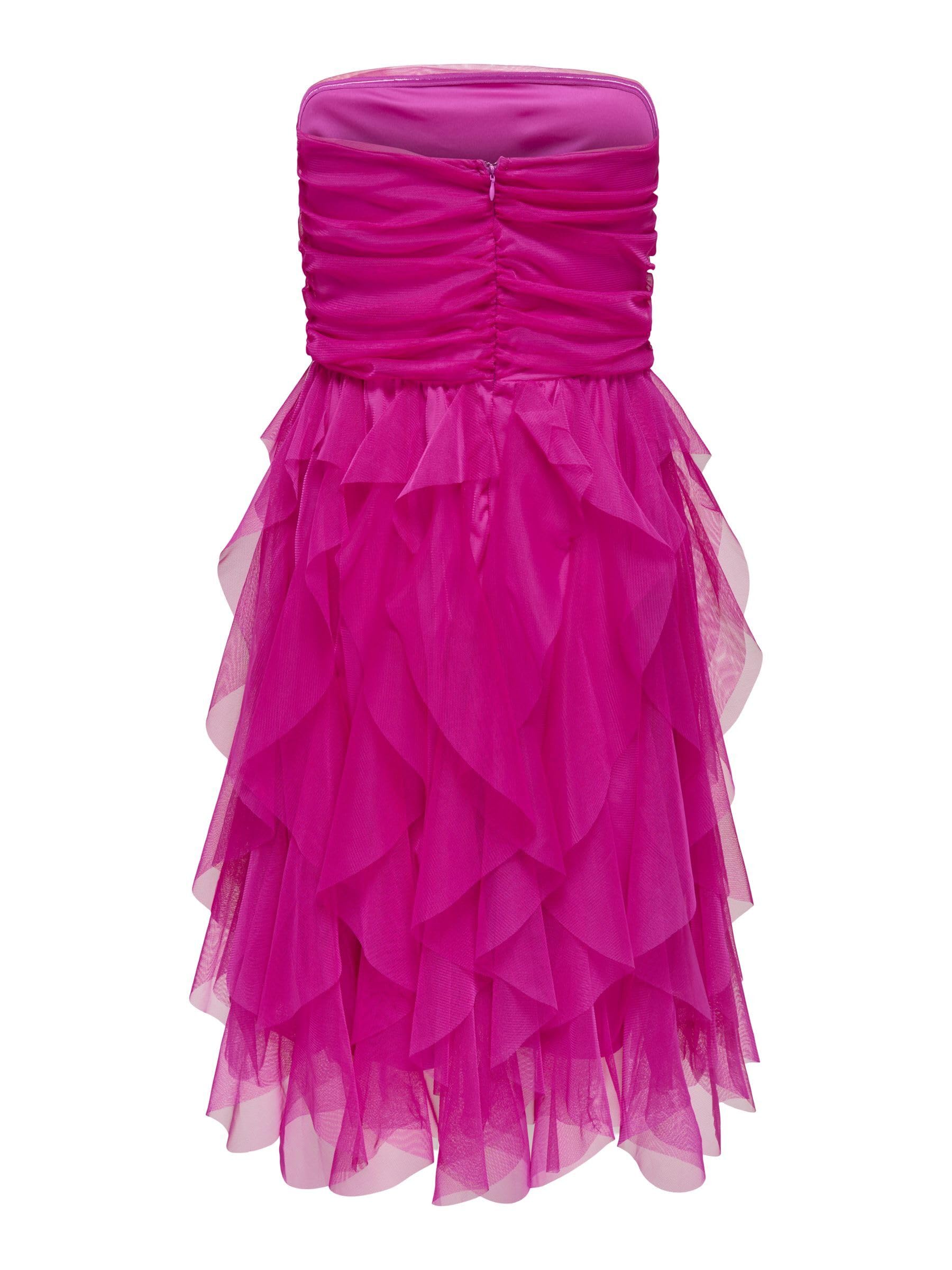 Only Onlhighsky S/L Ruffle Midi Dress Jrs Onlhighsky S/L Ruffle Midi Dress Jrs Donna (Pacco da 1)