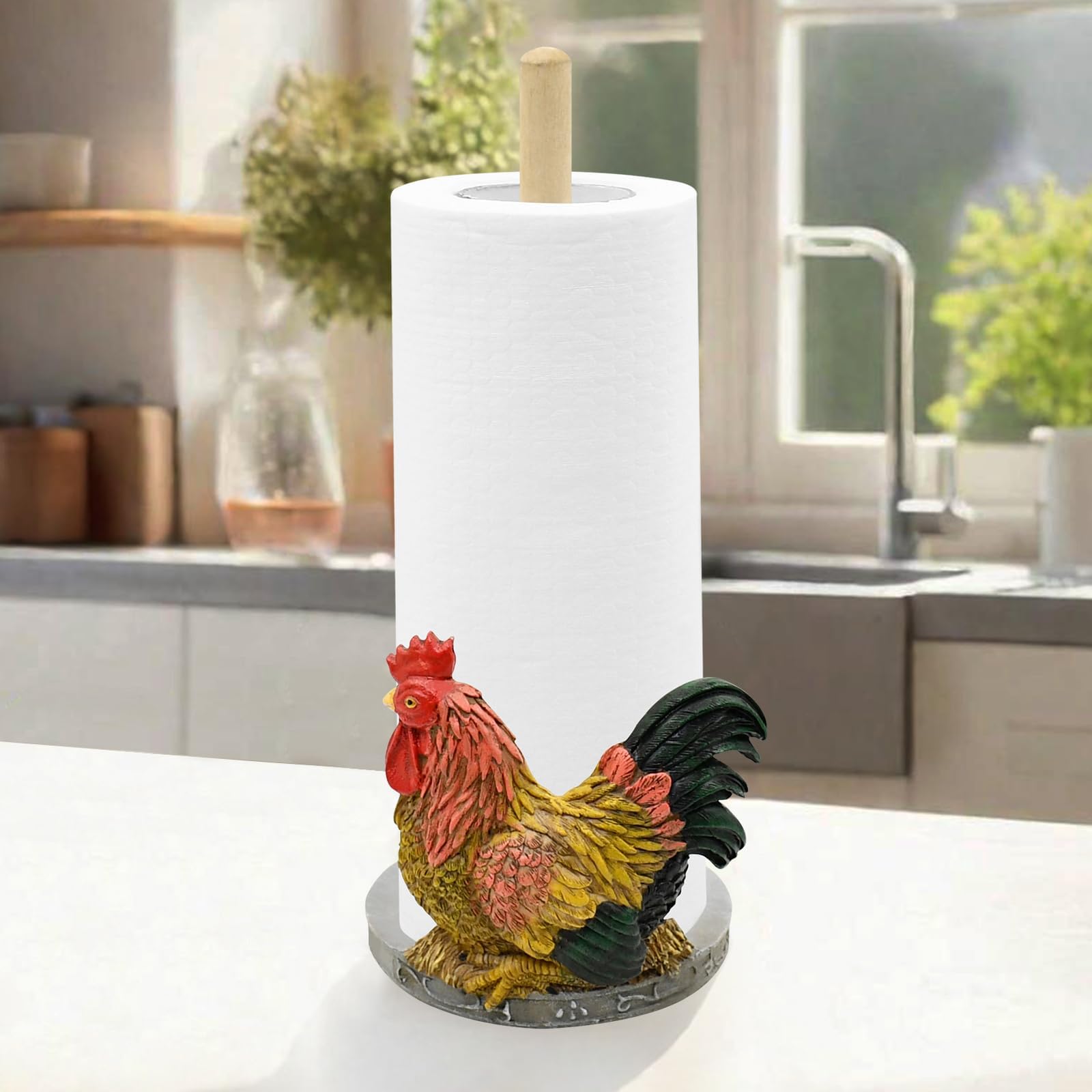 Tiejiajiang Rooster Kitchen Paper Towel Holder Home