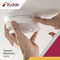 Vista 8 de Kidde Smoke & Carbon Monoxide Detector, Hardwired, Interconnect Combination Smoke & CO Alarm with Battery Backup, Voice Alert, Pack of 2
