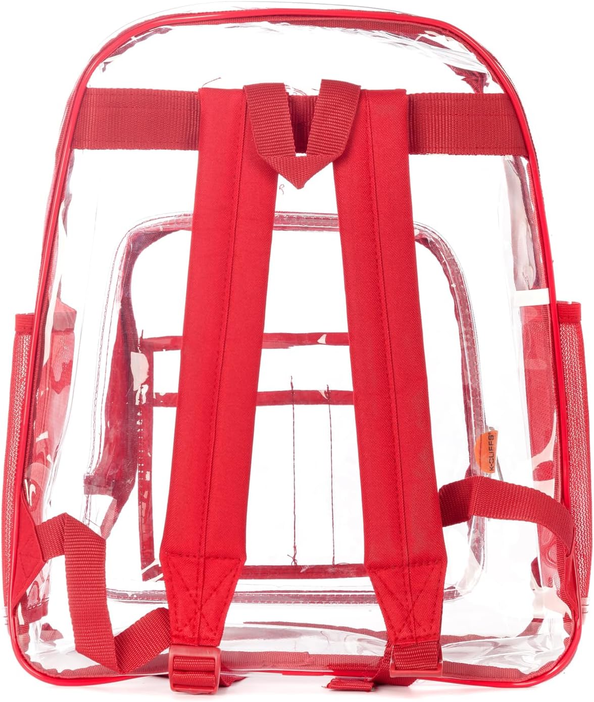 K-Cliffs Large Transparent Backpack Clear Heavy Duty School Bag Durable Student Bookbag See Through Vinyl Daypack Workbag - Image 5