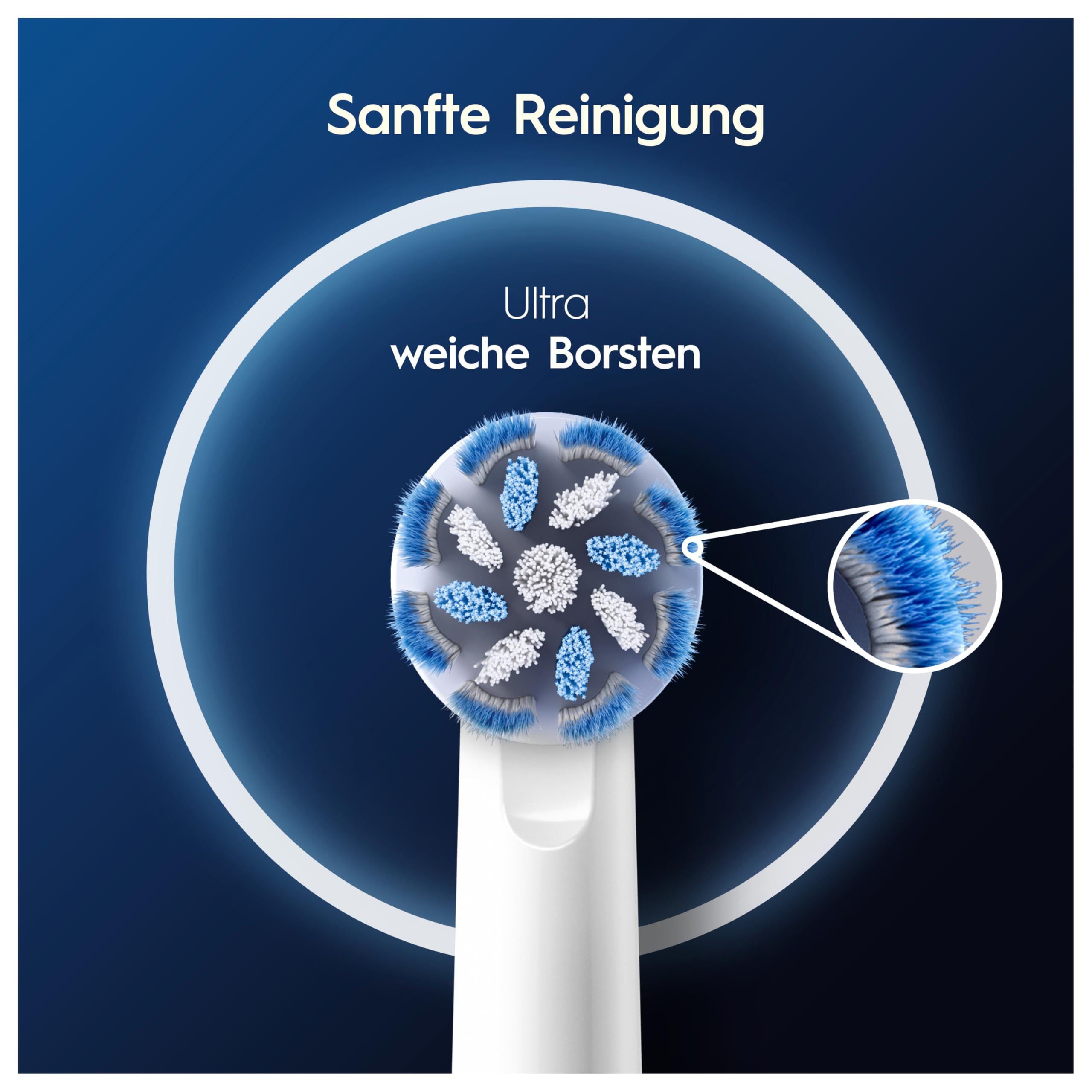 Oral-B Aufsteckbürsten PRO Sensitive Clean, Weiß, 12 Stück | Original Zahnbürstenaufsatz für Elektrische Zahnbürste, Sanfte Und Effektive Zahnreinigung