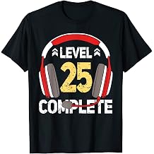 25th Birthday Gamer Headset Level 25 Complete T-Shirt