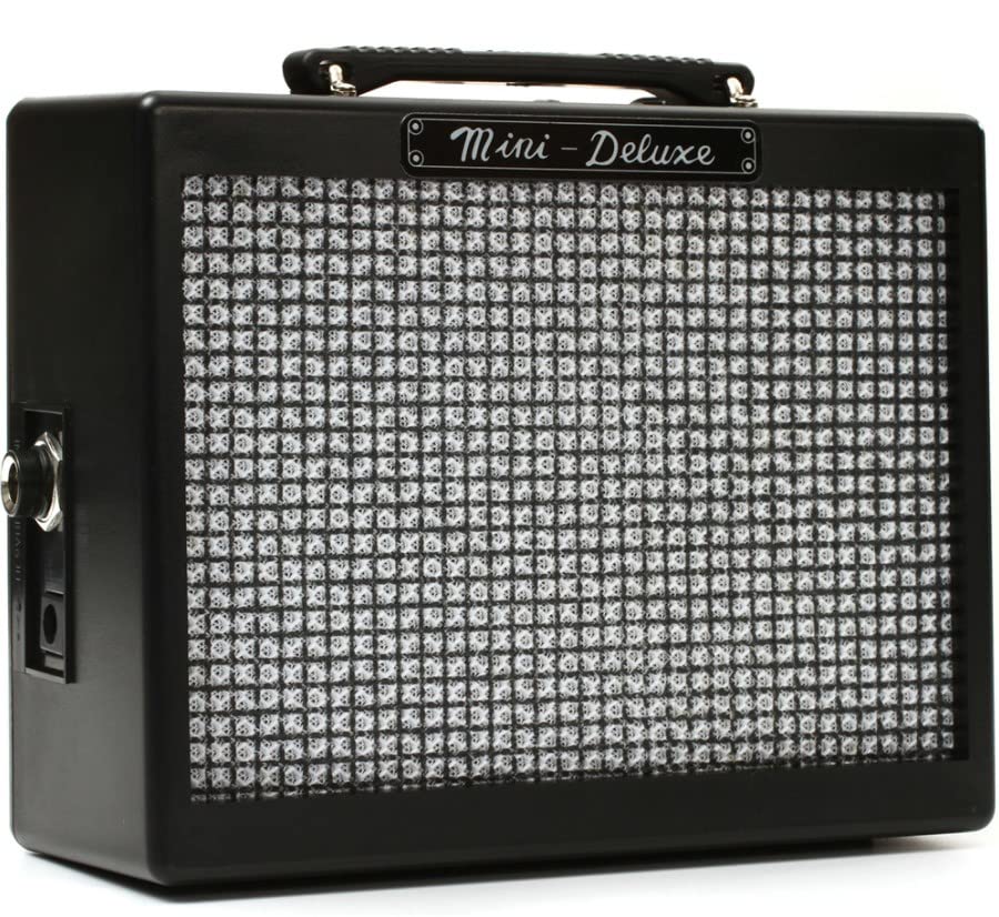 Fender MD20 Mini Deluxe Guitar Amplifier Bundle with Instrument Cable and Picks - Black