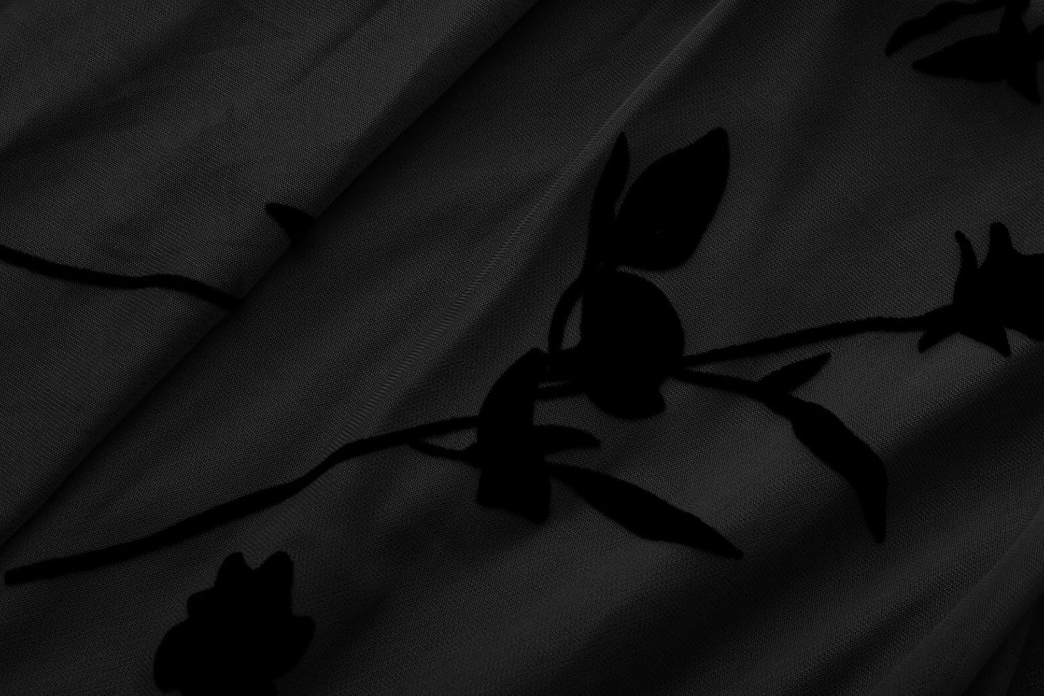 Skirts for Women Tulle Midi Long Length Pleated Skirt Summer A-Line Floral Dressy Trendy High Waist Flowy Skirts - Image 8