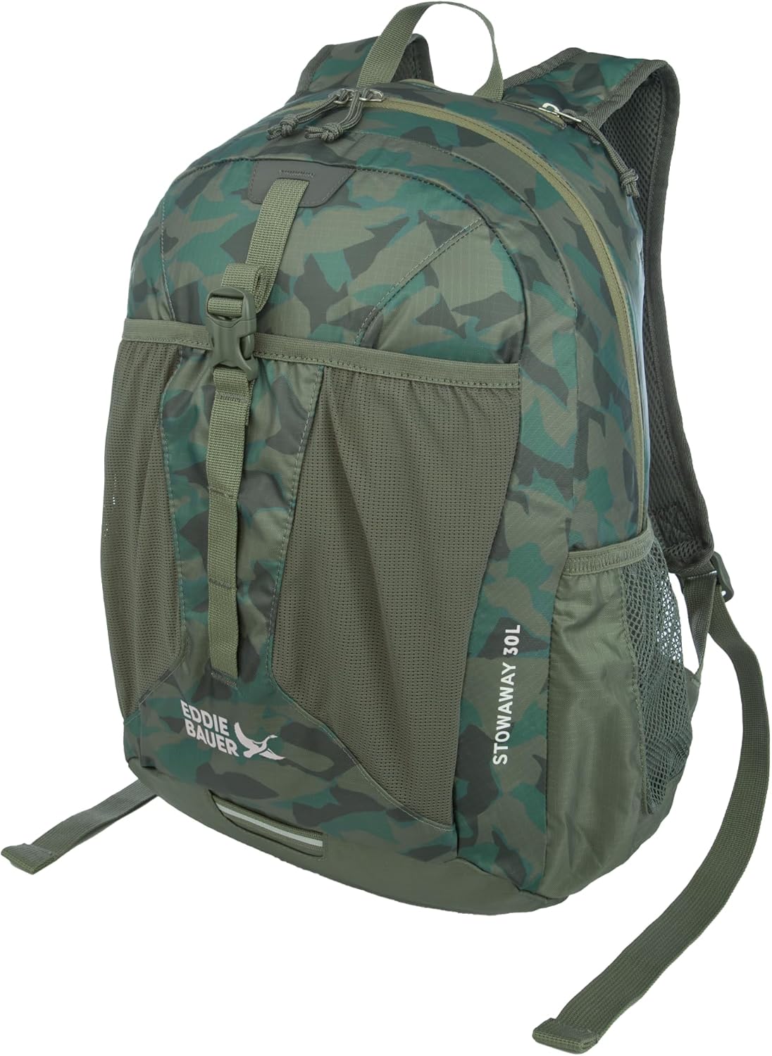 Eddie Bauer Stowaway Packable Backpack | Travel | Outdoor | Lightweight | Foldable | Durable | Ripstop Polyester | 30L - Sprig Green - Image 4