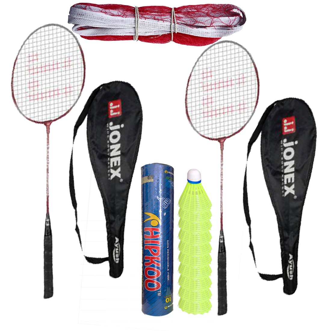 HIPKOO SPORTS Aluminium, Polyester Jonex Ayush Badminton Complete Set