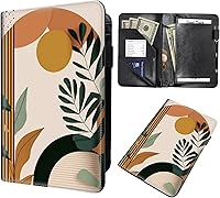 Vista 1 de Server Books for Waitress, Waiter Book Server Organizer with Zipper Pocket,PU Leather Waitress & Waitstaff Book Wallet with Card Slot Guest Check