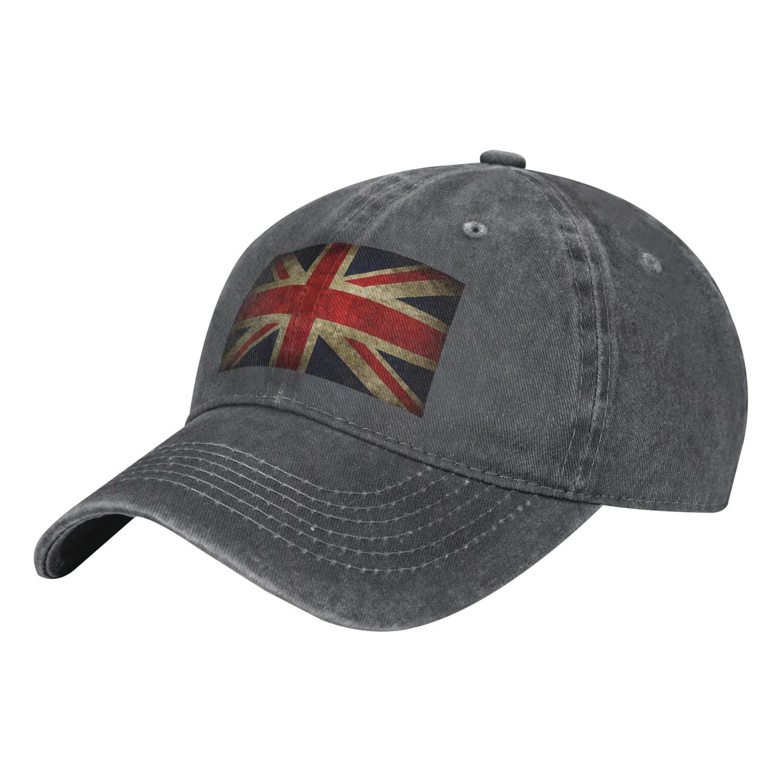 Atourdealss Unisex Deep Heather The Union Jack British Flag Baseball Cap Men Women Baseball Hat Vintage Adjustable Cowboy Dad Cap