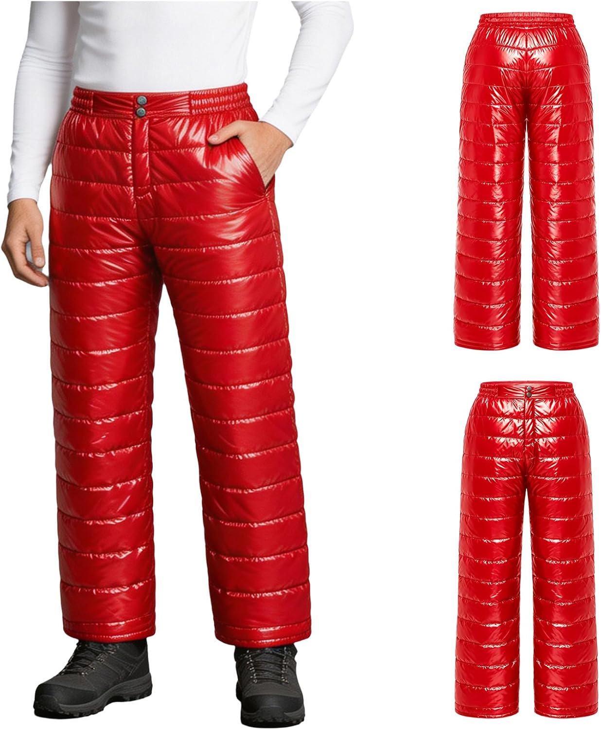 Kaerm Snowboard Pant Puffer Pants for Men Thermal Trousers