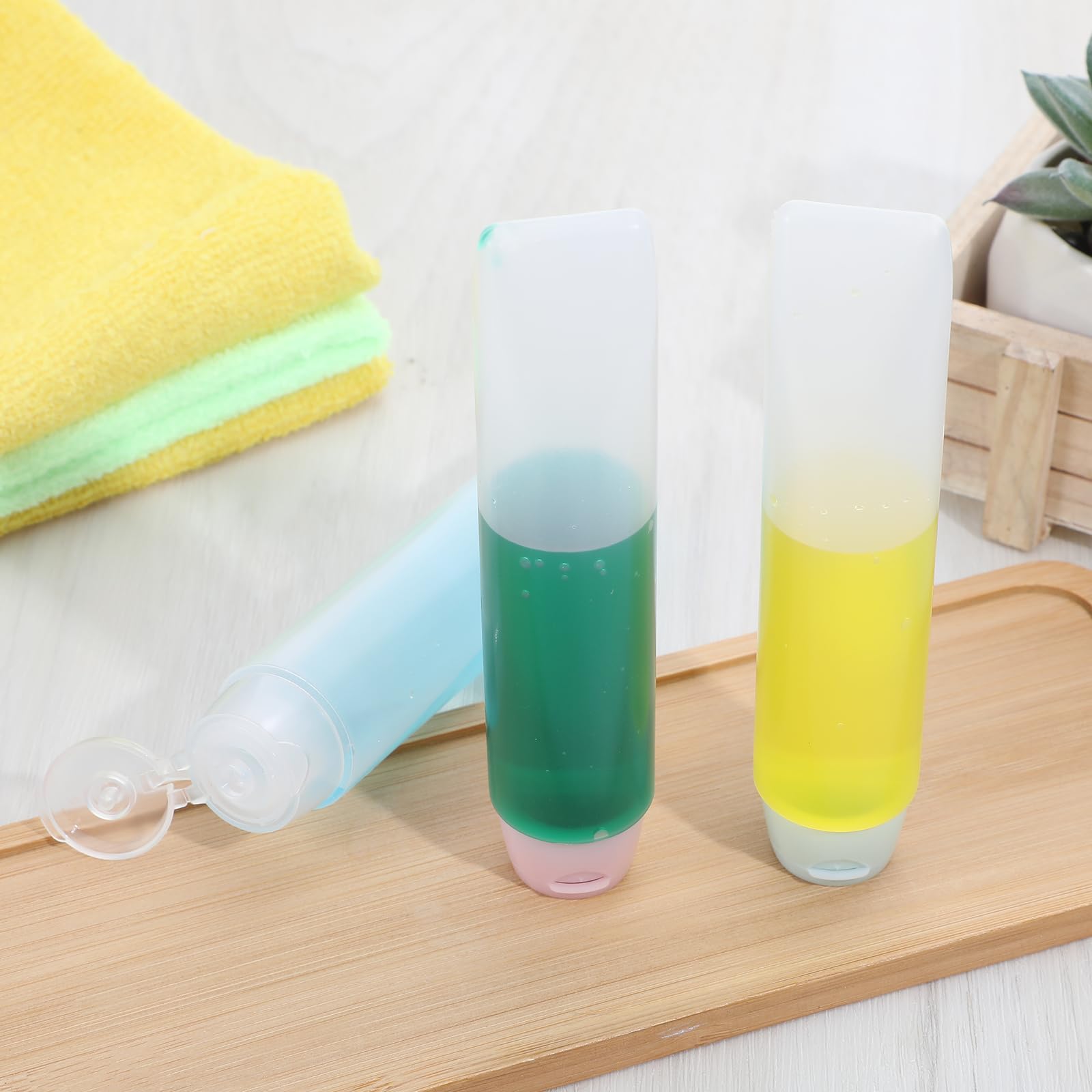 Classicseali 6pcs 50ml Travel Bottles, Refillable Travel Bottles, Plastic Empty Squeeze Bottle - Image 4