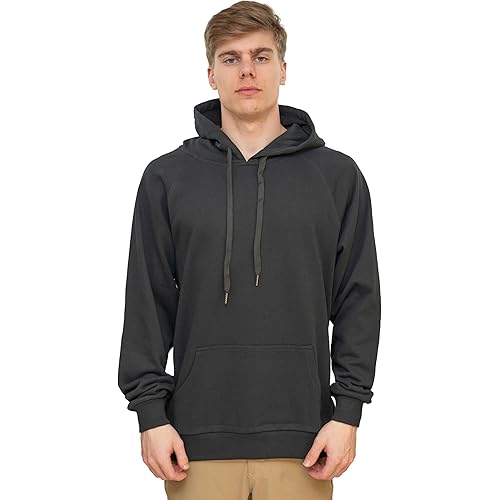 SOMEWON Men's 100% Hemp Pullover Blank Hoodie - Eco-Friendly, Sustainable, and Durable Comfort