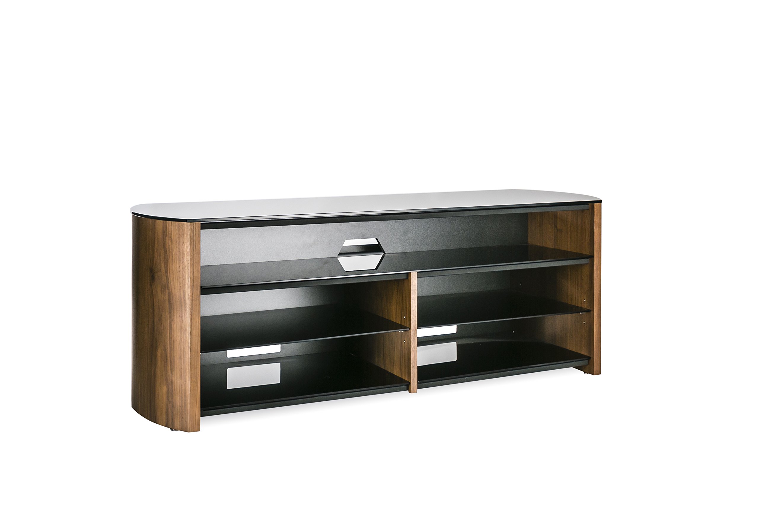 Alphason Finewoods Soundbar TV Stand - Walnut, 45x135x51cm (DxWxH)