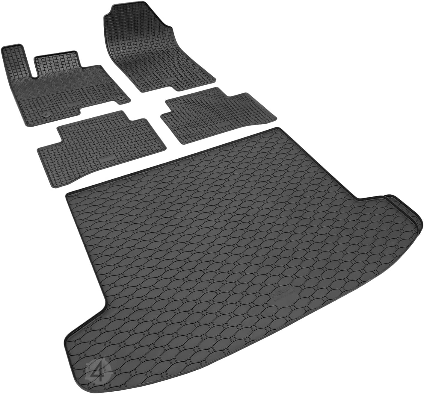 Z330373 SET Kofferraumwanne Gummifußmatten Für Hyundai Tucson 2WD