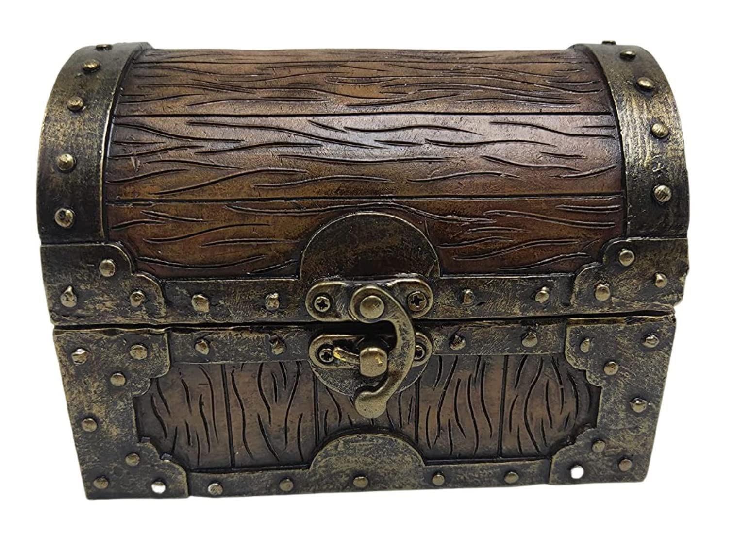 Dice Box - Cassettiera mimetica effetto legno e metallo, contenitore può contenere fino a 6 set di fustelle poliedriche – D&D Poly Dice Case – DnD RPG Crate Accessorio regalo