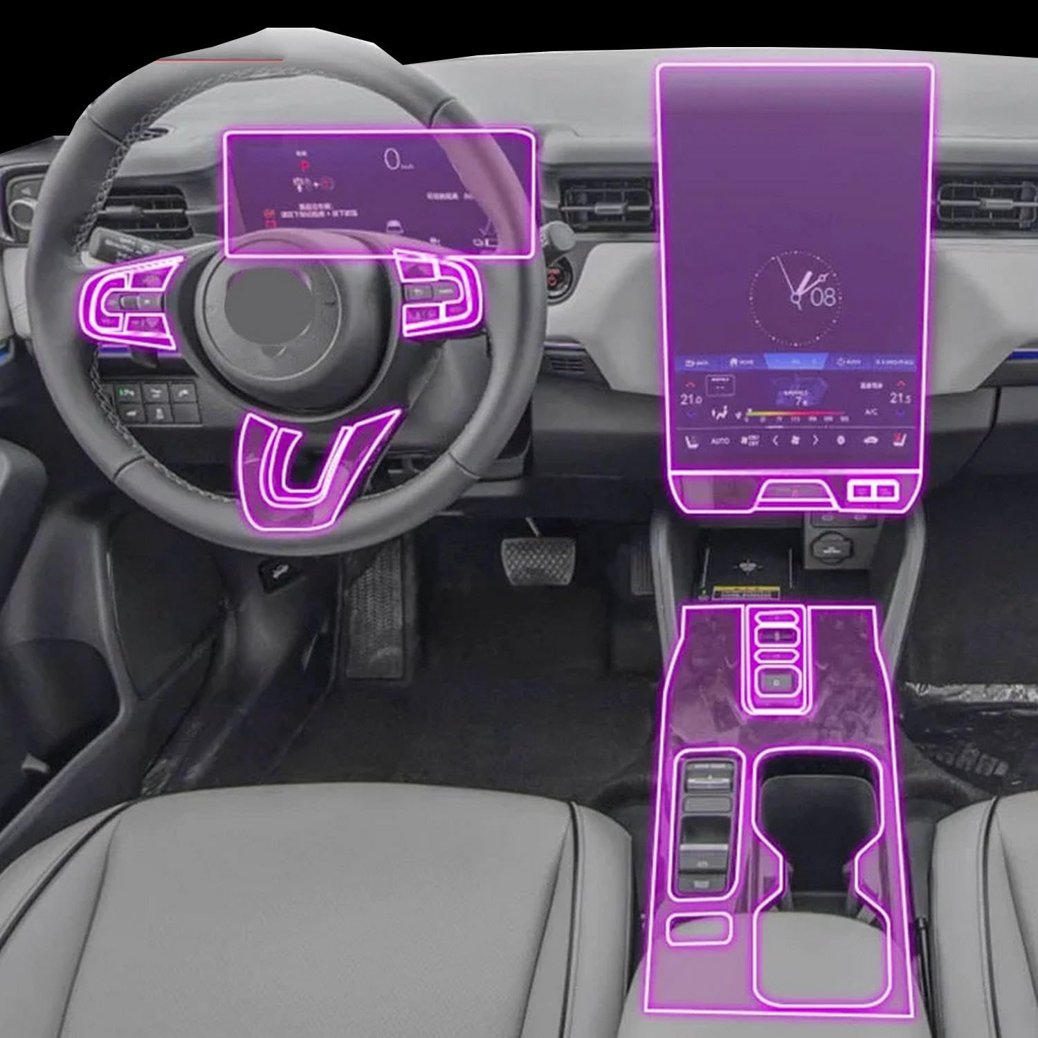 Film protecteur TPU d'écran intérieur pour Honda eNS1 2022-2023