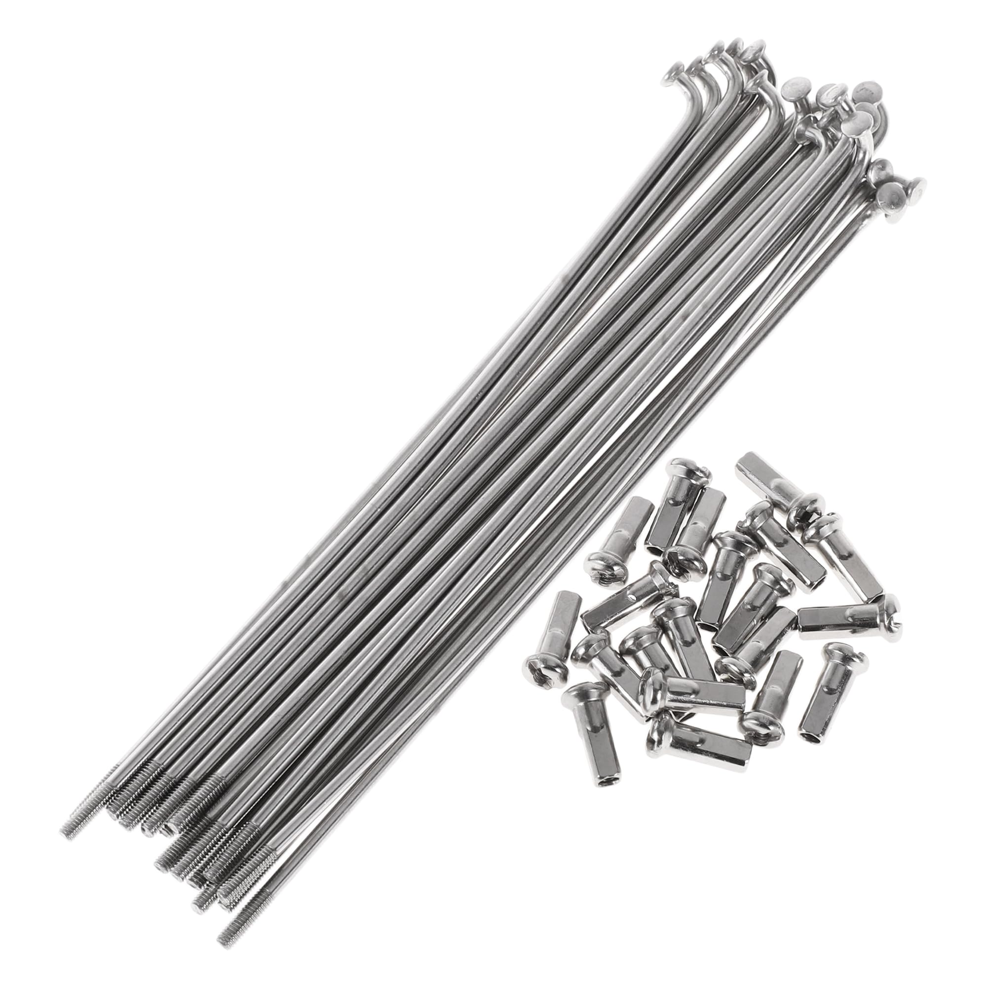 Partuto 20 Set 13G Bicycle Spokes 133mm Bike Wheel Spokes 304 Stainless Steel Silver Tone
