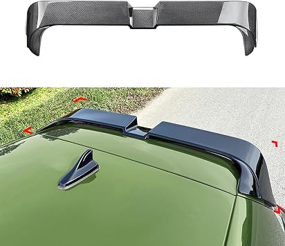 Rear Trunk Spoiler Compatible with Golf 8 MK8 GTI R GTD GTE, Carbon Fiber Pattern Trunk Spoiler Wing HDirect
