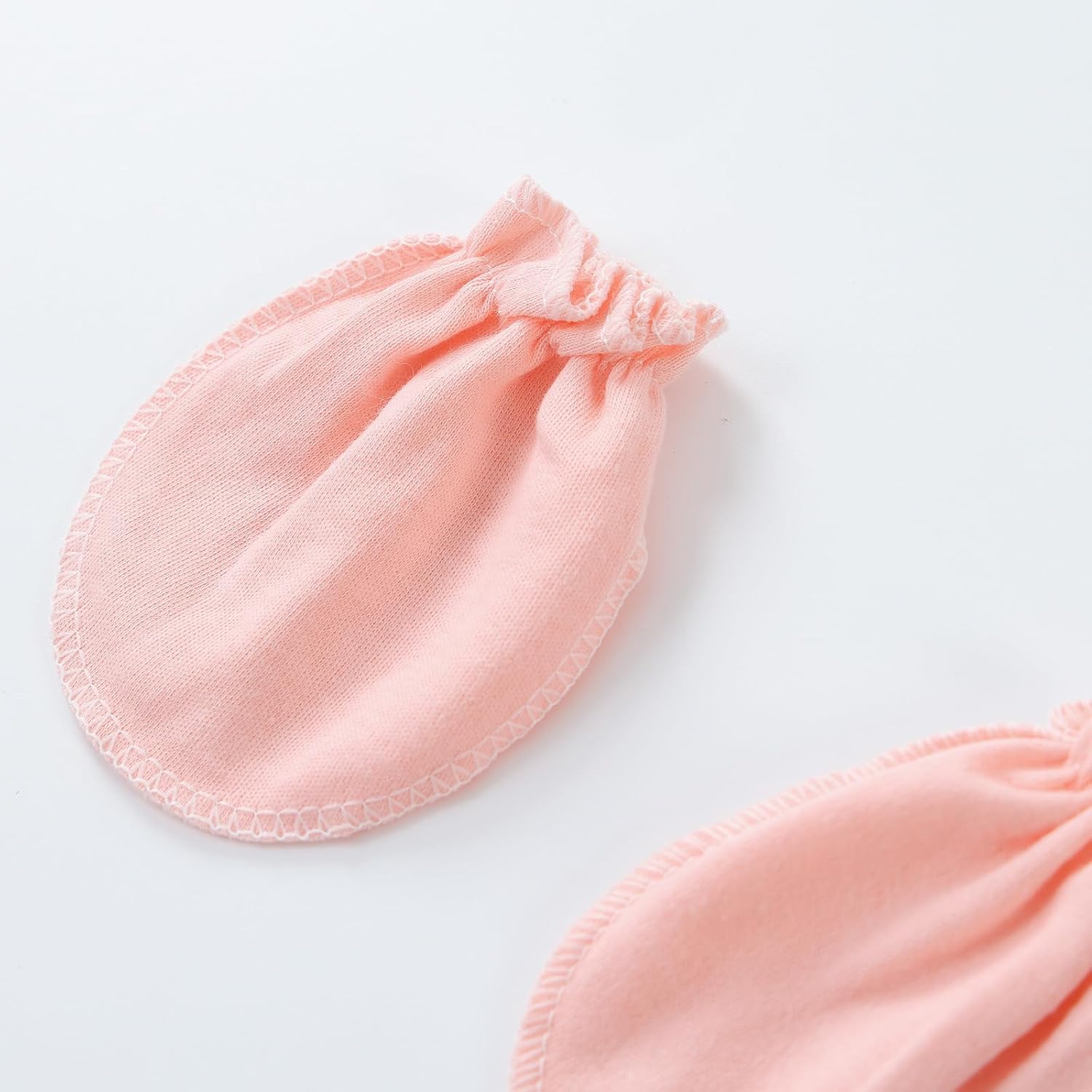 Baby Rompers 0~3 to 3-6 Months 100% Cotton Footies 3PCS Jumpsuit with Solid Hats Mittens Gloves - Image 7