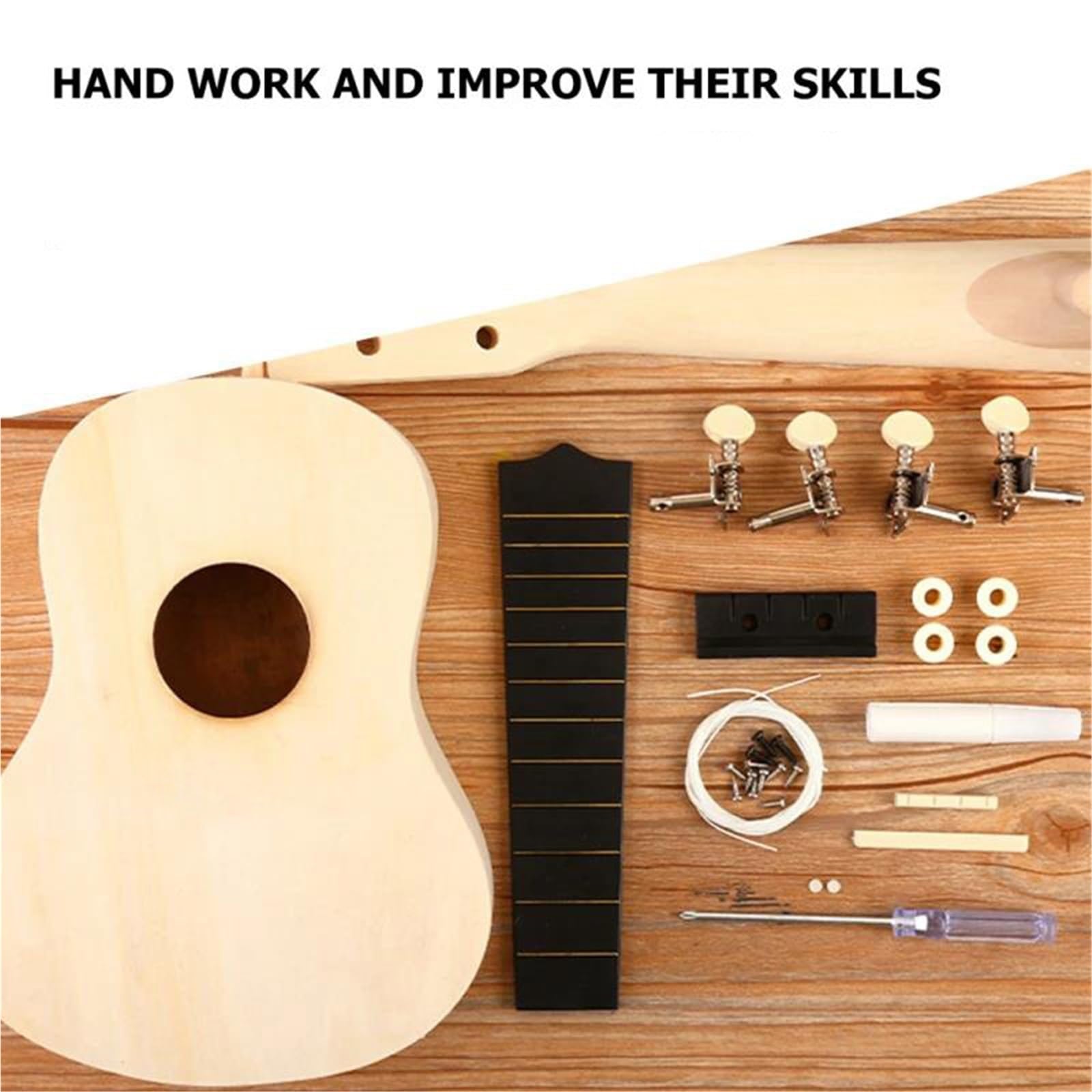 Profesjonalna Ukulele Drewniany Instrument Muzyczny Strunowy Ukulele Dla Początkujących Pokrowiec Na Instrument Wytrzymały