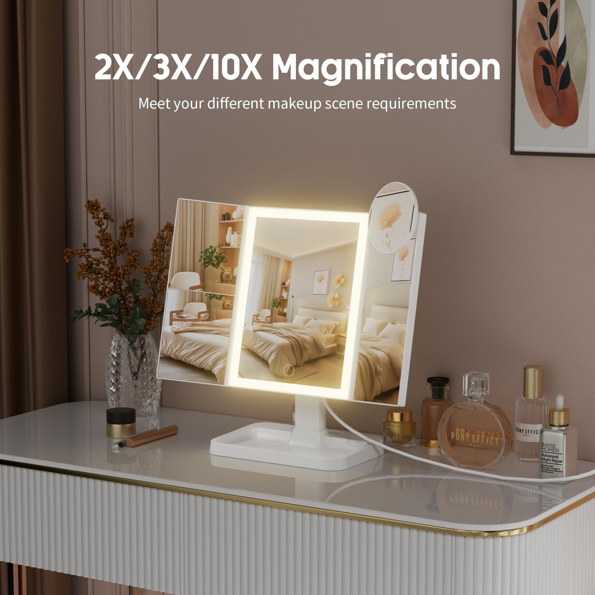 Amazon.com - FRANO Makeup Vanity Mirror with Lights, Rechargeable