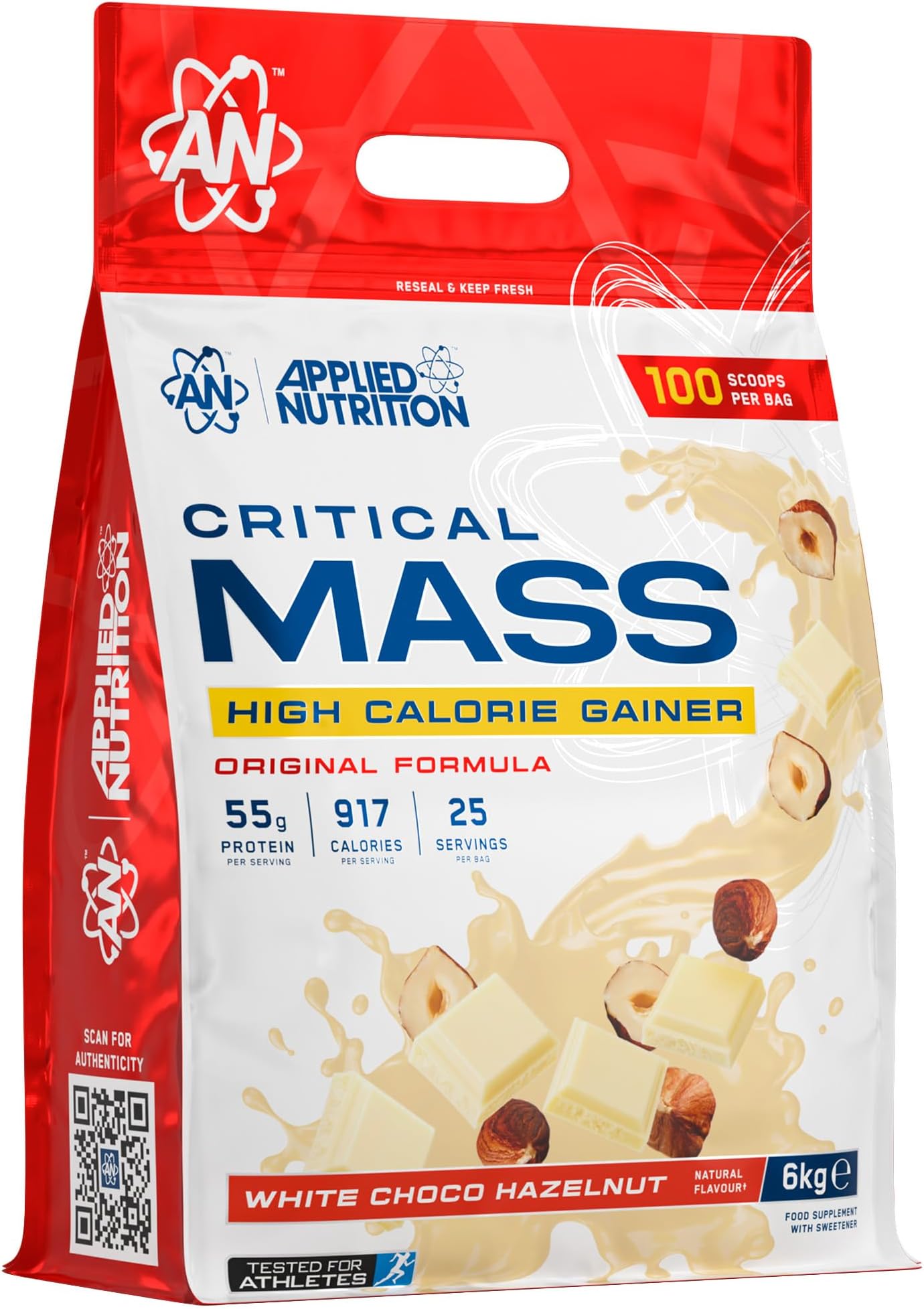 Applied Nutrition Original Critical Mass (6kg - 25 Servings, White Choco Bueno)