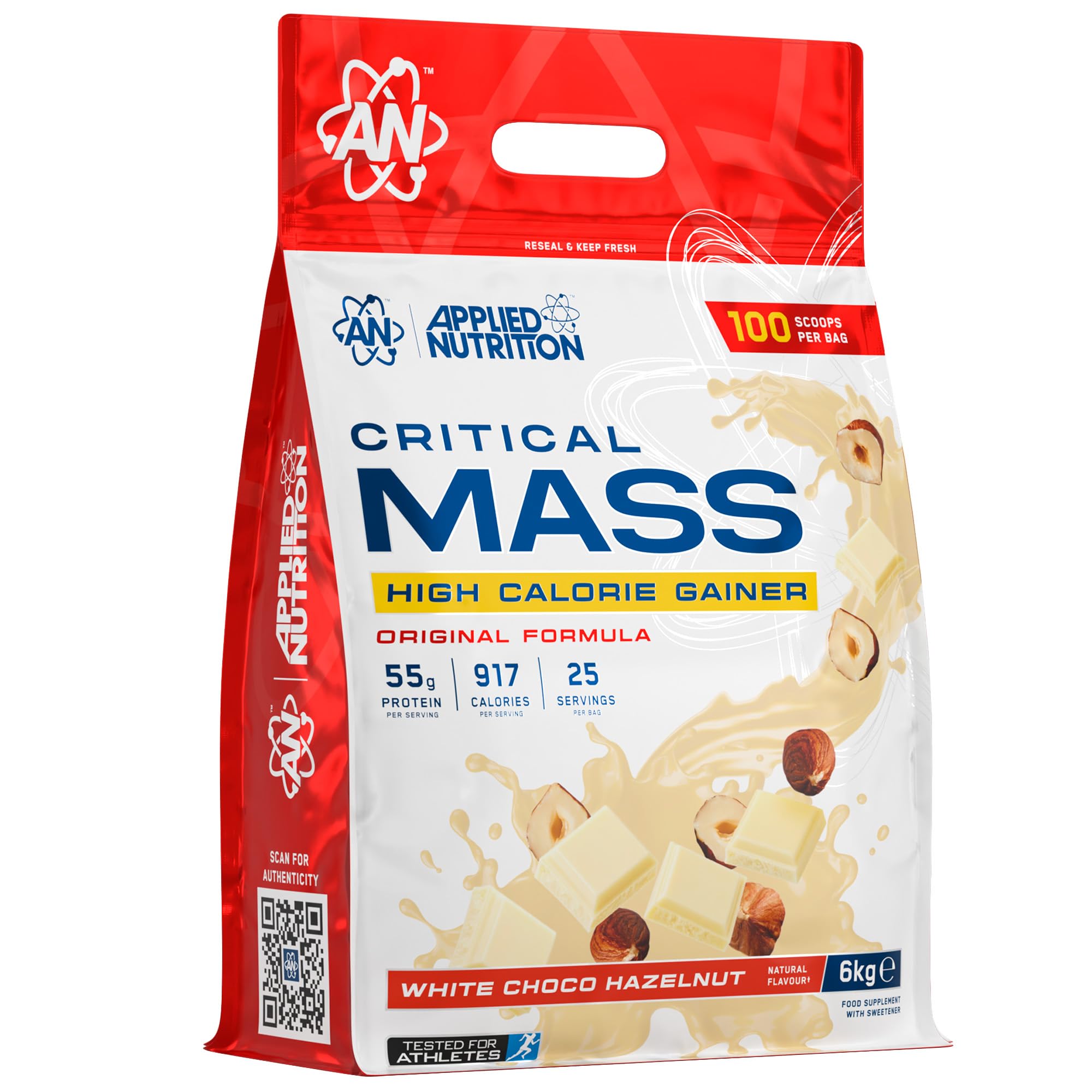 Applied Nutrition White Critical Mass - Original, Choco Hazelnut - 6000G