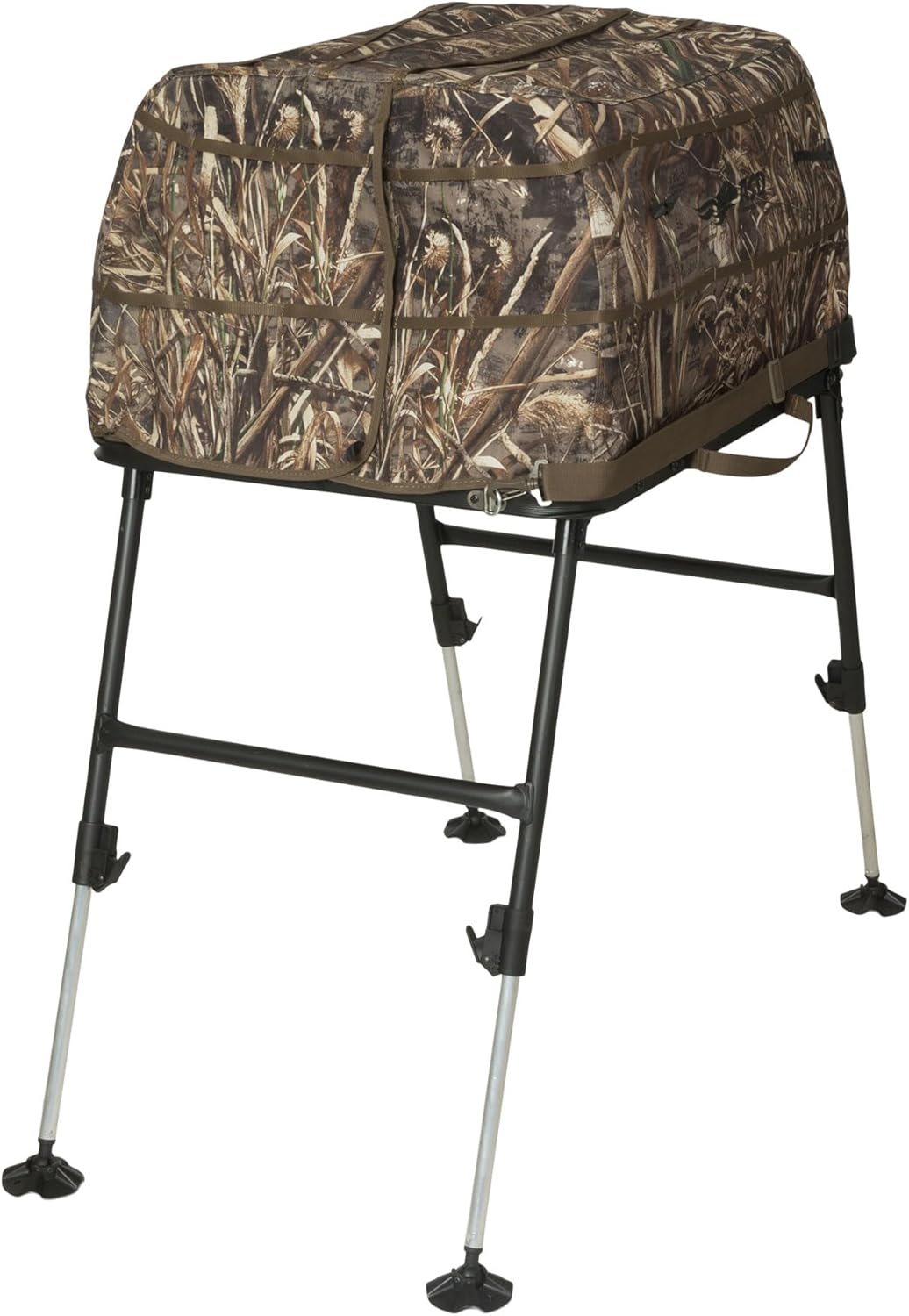 Avery ASD HighGround-Force Elevated Dog Blind 02510 - Adjustable Height Legs 24" - 36", Mesh Bed | Supports Up to 150 LBS