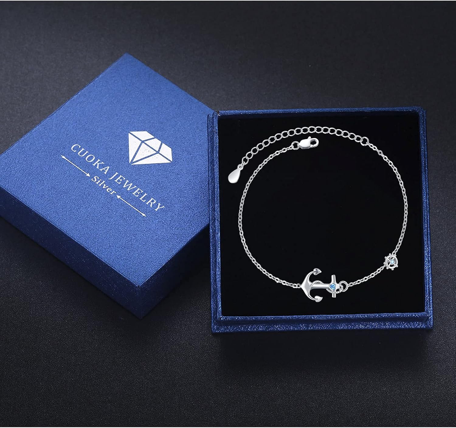 Anchor Bracelets/Ankle Bracelet Adjustable for Women Nautical Sailor Chains Sea Jewelry Birthday for Mother Best Friend - Image 7