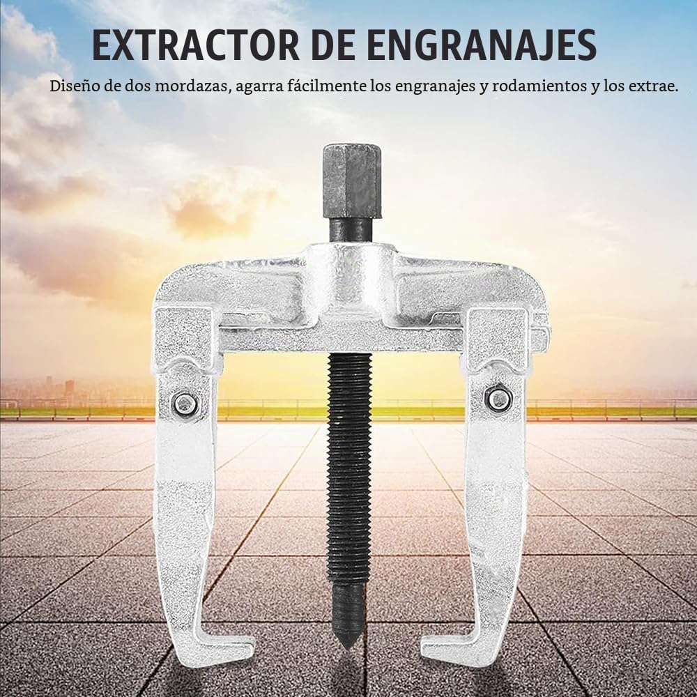 Extractor Rodamientos,Extractor Rodamientos Internos,Extractor Paralelo De Doble Mordaza,Llave Dinamométrica,Para Extraer Rodamientos De Bolas,Engranajes y Discos De Correas,Etc.（10 Pulgadas 250mm）