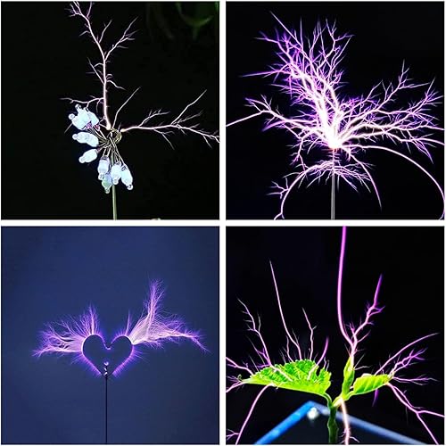 Miniatura 4 de Kit de Bobina de Tesla de Estado Sólido Bluetooth Musica 10 Cm Bobina de Tesla de Estado Sólido Kit Bobina de Rayo Artificial Tactil Energía