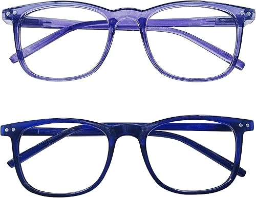Lentes de bloqueo de luz azul, lentes de bloqueo azul para computadora para hombres y mujeres, antirreflejos, 400 UV y fatiga ocular, anteojos