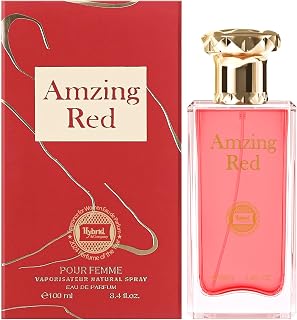 Hybrid & Company Women Amazing Red Eau De Parfum Vaporisateur Natural Spray 3.4 Fl Oz